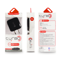 Cargador SEND+ USB TIPO C TURBO 3.1A max y 12V max