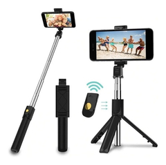 Tripode Celular con Palo de Selfie (Stick) K07 Boton Bluetooth