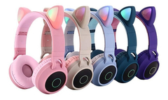 AURICULARES CAT EAR INALÁMBRICOS LUMINOSOS IBEK IK-280 - comprar online