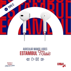 Auricular Manos Libres Estambul Music Uvah Ficha USB C
