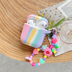 Fundas AirPods 2 - I12 - I88 Silicona Arcoiris