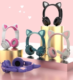 Auriculares Seisa Gamer Orejas Gato Flash Cat Ear EJ-Z58