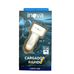 CARGADOR INOVA 12V 3.1A Carga rápida CAR12-100