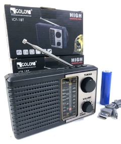 RADIO PORTATIL AM/FM USB BT ICF