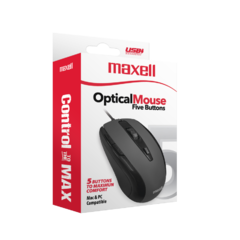 Mouse MAXELL Optico 5 Botones - MOWR-105