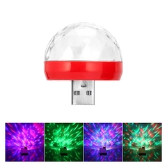 Mini esfera LED RGB USB para auto y celular - comprar online