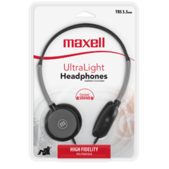 Auricular MAXELL HP-200 ultra livianos con almohadillas de espuma y micrófono