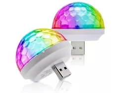 Mini esfera LED RGB USB para auto y celular en internet