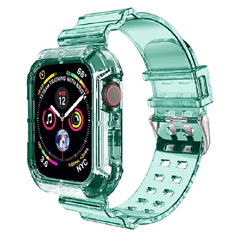 Malla apple watch transparente con marco - tienda online