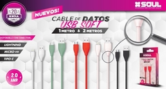 Cable Micro USB Soft 2A Carga rápida - comprar online