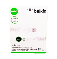 CABLE DE DATOS USB TIPO C BELKIN ESPIRAL