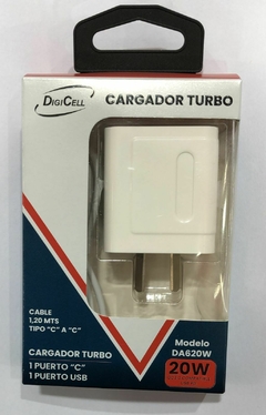 CARGADOR USB TIPO C A TIPO C - comprar online