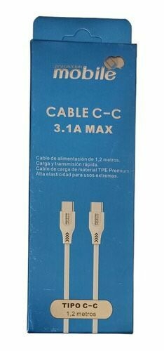 CABLE USB C A USB C MOBILE 1.2 mts