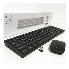 Kit Combo Teclado y Mouse Inalámbrico K-06 en internet