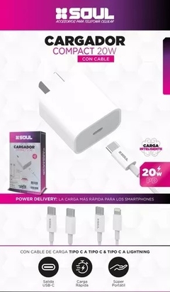 Cargador SOUL IPHONE 20W