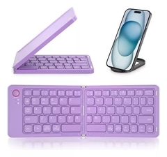 Teclado Bluetooth Universal plegable con soporte