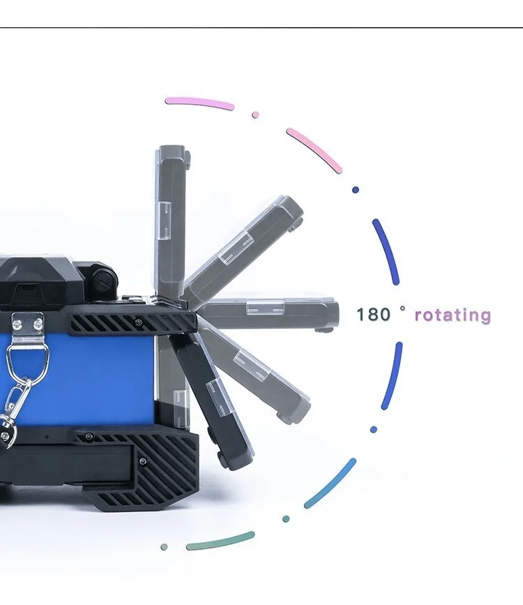 Kit de empalme de fusión de fibra óptica Core Alignemnt Orientek T45  Fusionadora Máquina de empalme con cuchilla de fibra