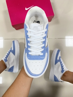 Air Force Swoosh Premium Branco/Azul - comprar online