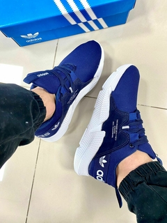 Adidas off white 2 azul/marinho - loja online