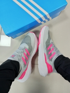 Adidas ultra boost cinza/rosa - loja online