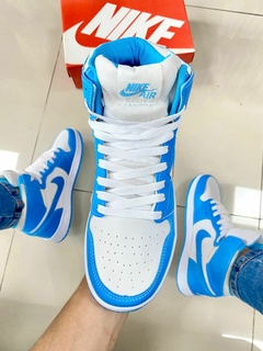 Nike air jordan 1 azul bebê - comprar online