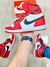 Nike Air Jordan 1 Branco/Vermelho