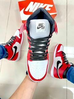 Nike Air Jordan 1 Branco/Vermelho - comprar online