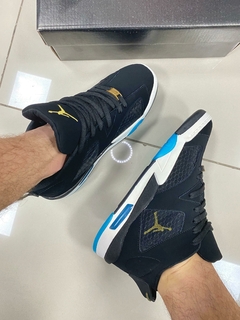 Nike Air Jordan 5 Preto/Branco/Azul - loja online