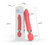 Vibrador doble. Micrófono Masajeador y buscador de punto G. Recarga USB. Material silicona. - comprar online