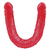 Dildo Doble Rojo - 40 x 3,5 cm - tienda online