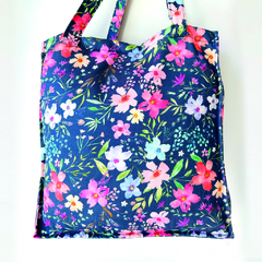 SUPER TOTE Blue Flowers