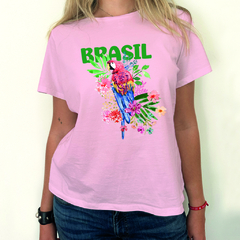 Remera PINK de algodón "Brasil"