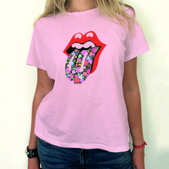 Remera PINK de algodón "Rolling Red"