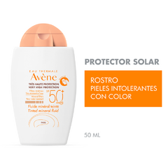Avene Protector Solar Fluido Mineral con Color FPS50 40ml en internet