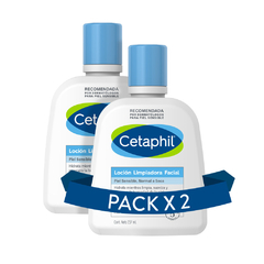 Cetaphil Pack x2 Locion Limpiadora Piel Sensible