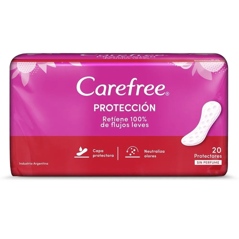 Carefree Protectores Diarios Proteccion sin Perfume 20uns