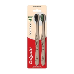 Colgate Cepillo Dental Bamboo Suave 2x1