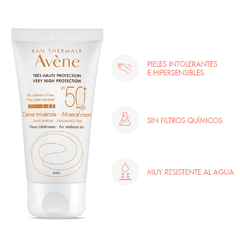 Avene Protector Solar Crema Mineral FPS50 50ml - Farmacia Cuyo