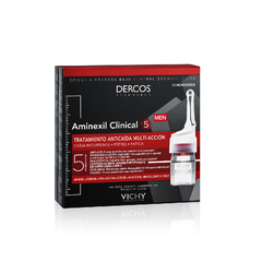 Vichy Dercos Aminexil Clinical 5 Tratamiento Capilar Anti-Caida Hombre 12ampollas