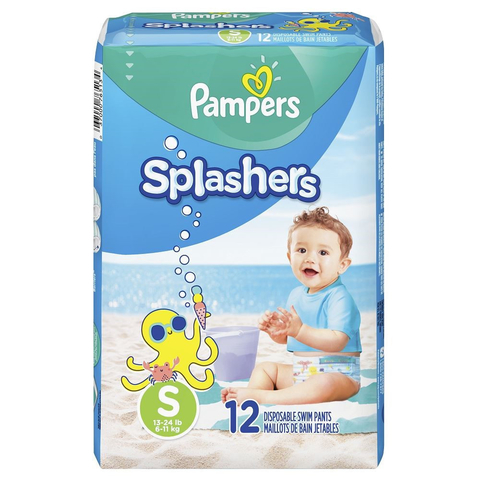 PAMPERS Pañales para el agua SPLASHERS TALLE 3 x 12 uns