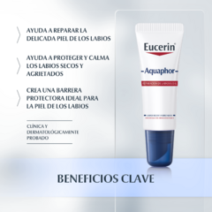 Eucerin Aquaphor Reparador de Labios S.O.S. 10ml - Farmacia Cuyo