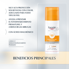 Eucerin Sun CC Crema medio FPS50+ 50ml - comprar online