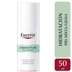 Eucerin Dermopure Oil Control Fluido Hidratante Matificante 50ml - comprar online