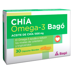 Bago Chia Omega-3 1000mg 30 Capsulas Blandas