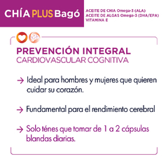 Bago Chia Plus OMEGA-3 30capsulas - comprar online