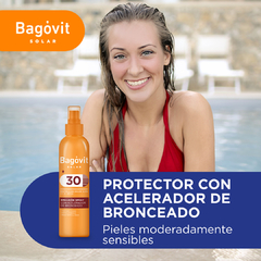 Bagovit Solar Spray Acelerador de Bronceado FPS30+ 200ml - Farmacia Cuyo