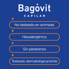 Bagovit Capilar Shampoo Pelo Largo y Sin Frizz 350ml - comprar online