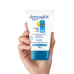 Dermaglos Solar Crema Protectora Bebes FPS65+ 120gr - Farmacia Cuyo