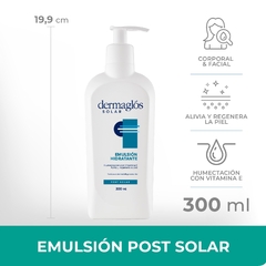 Dermaglos Emulsión Post Solar Hidratante Reparadora 300ml - Farmacia Cuyo