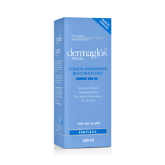 Dermaglos Facial Tónico Hidratante Descongestivo 200ml - comprar online